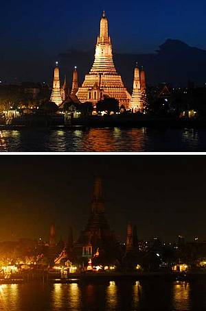 earth hour photos. and After For Earth Hour