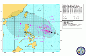 Typhoon Lupit Forecast Track JTWC
